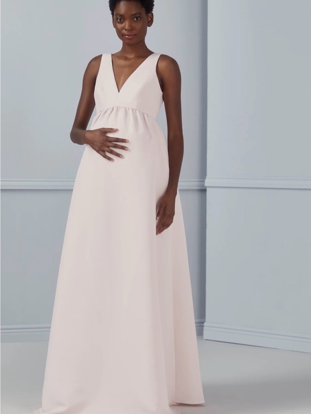 Maternity Bridesmaid Dress (Ice Blue)